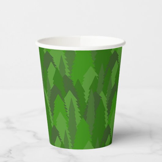 Pine Forest Papieren Bekers (Links)
