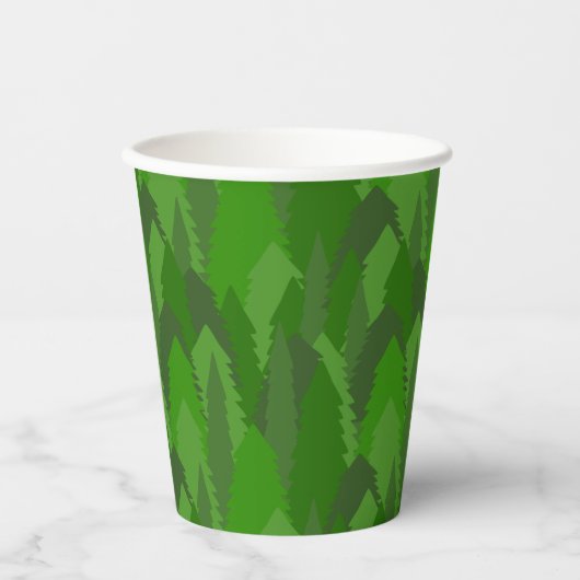 Pine Forest Papieren Bekers (Voorkant)