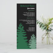 Pine Forest, Restaurant Slimline Menu (Staand voorkant)