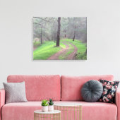 Pine Forest Road Canvas Afdruk (Insitu (Woonkamer))