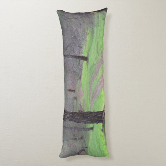 Pine Forest Road Lichaamskussen (Achterkant (Verticaal))