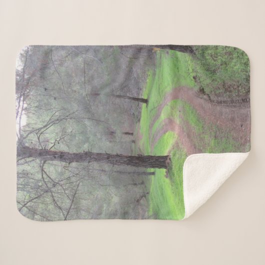 Pine Forest Road Sherpa Deken (Voorkant (horizontaal))