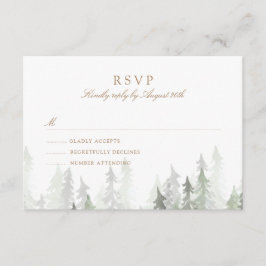 Pine Forest RSVP Kaartje