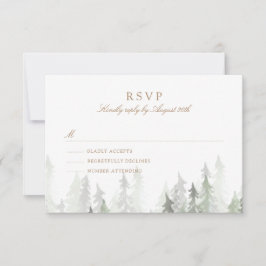 Pine Forest RSVP Kaartje