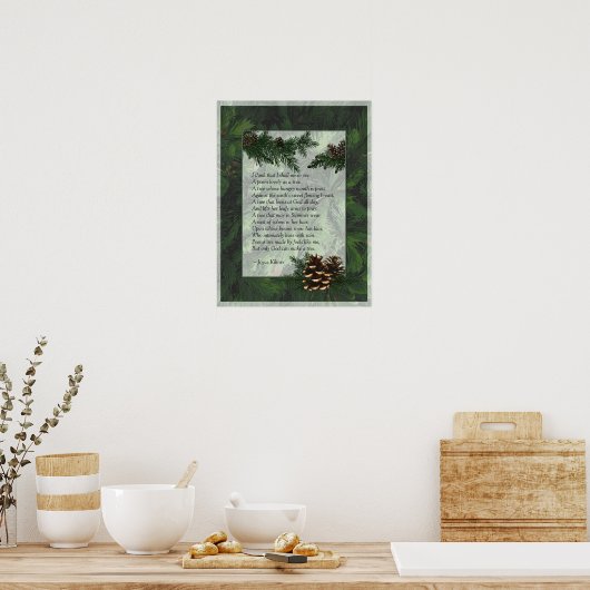Pine Forest Trees Poster Print (Keuken)