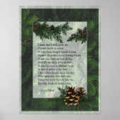 Pine Forest Trees Poster Print (Voorkant)