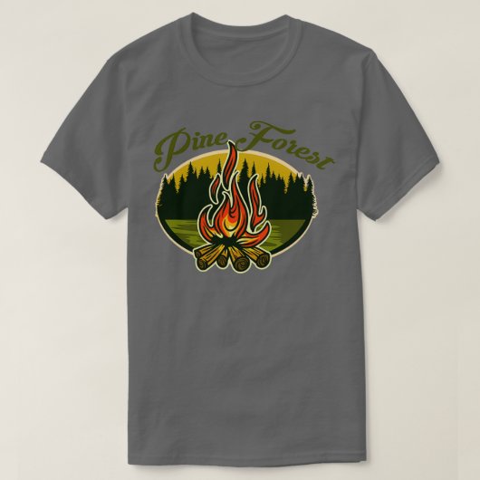 Pine forest Triblend T-shirt (Design voorkant)