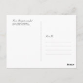 Pine Forest Wedding Bedankt Briefkaart (Achterkant)