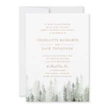 Pine Forest Wedding Invitation