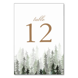 Pine Forest Wedding Kaart