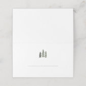 Pine Forest Wedding Plaatskaartje (Buitenkant ongevouwen)