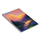 Pine Forest's Zonsondergang Omhelzing Notitieboek (Rechterzijde)