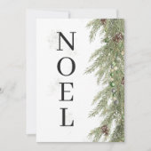 Pine Garland Noel Zakelijke Kerstvakantie Kaart (Voorkant)