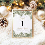 Pine & Goud Kerstmis Bladgroen Bruiloft Kaart<br><div class="desc">Ontdek de magie van het seizoen met onze Winter Pine & Gold Flecks Feestelijke kerst bruiloft uitnodigingen en Decor collectie. Breng de betovering van een winterwonderland naar uw speciale dag met deze elegante design versierd met glinsterende gouden vlekken en de tijdloze schoonheid van dennen. Zet het podium voor een hartverwarmende...</div>