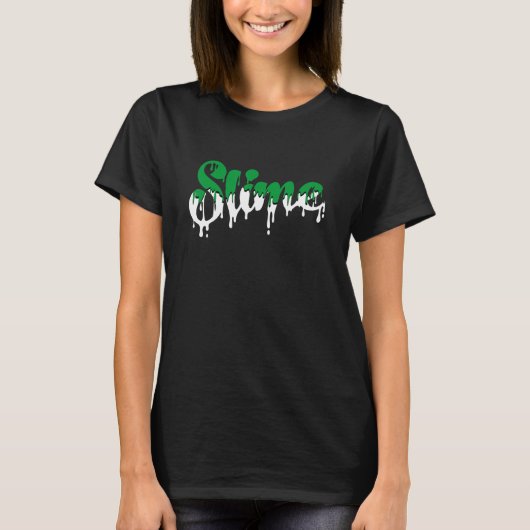 Pine Green 3s T-shirt Slim Driping Streetslijtage (Voorkant)