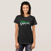 Pine Green 3s T-shirt Slim Driping Streetslijtage (Voorkant volledig)