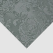  Pine Green Antiek Damask Decoupage Tissuepapier (Detail)