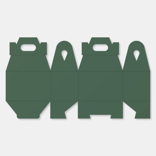 Pine Green Bedankdoosjes (Ongevouwen)