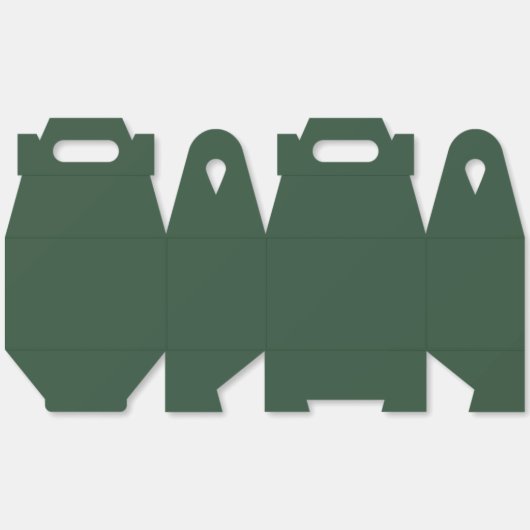 Pine Green Bedankdoosjes (Ongevouwen)