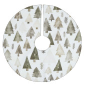 Pine Green Cream Kerstbomen Kerstboom Rok (Voorkant)