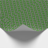 Pine Green en White Plaid Country Kerstmis Cadeaupapier (Hoek)