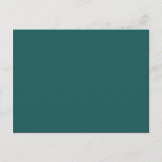 Pine Green Forest Solid Trend Color Background Briefkaart (Voorkant)
