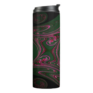 Pine Green Hot Pink Thermal Tumbler Thermosbeker