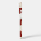 Pine Green Ivory Red Stripes Case-Mate iPhone Case (Achterkant / Links)