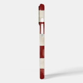 Pine Green Ivory Red Stripes Case-Mate iPhone Case (Achterkant / Links)