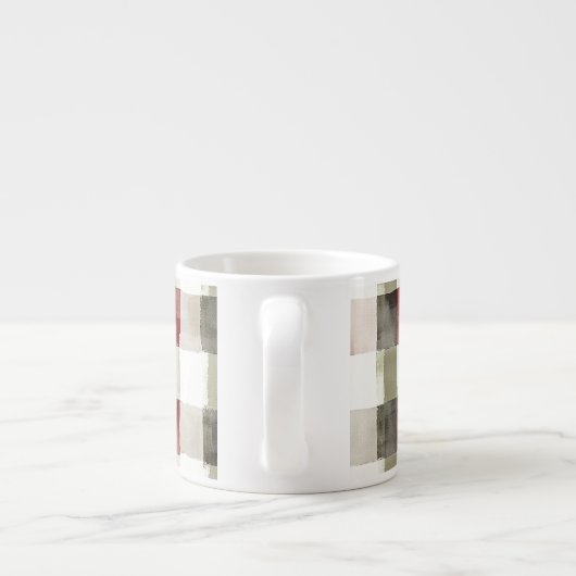 Pine Green Ivory Red Stripes Espresso Kop (Achterkant)