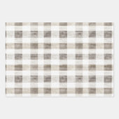 Pine Green Ivory Red Stripes Kerstmis Inpakpapier Vel (Voorkant 3)