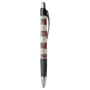 Pine Green Ivory Red Stripes Kerstmis Pen
