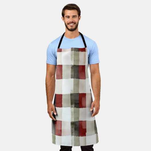 Pine Green Ivory Red Stripes Schort (Gedragen)