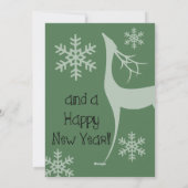 Pine Green Merry kerstfoto Kaart (Achterkant)