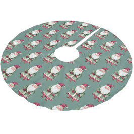 Pine Green Red Merry Christmas Santa Kerstboom Rok