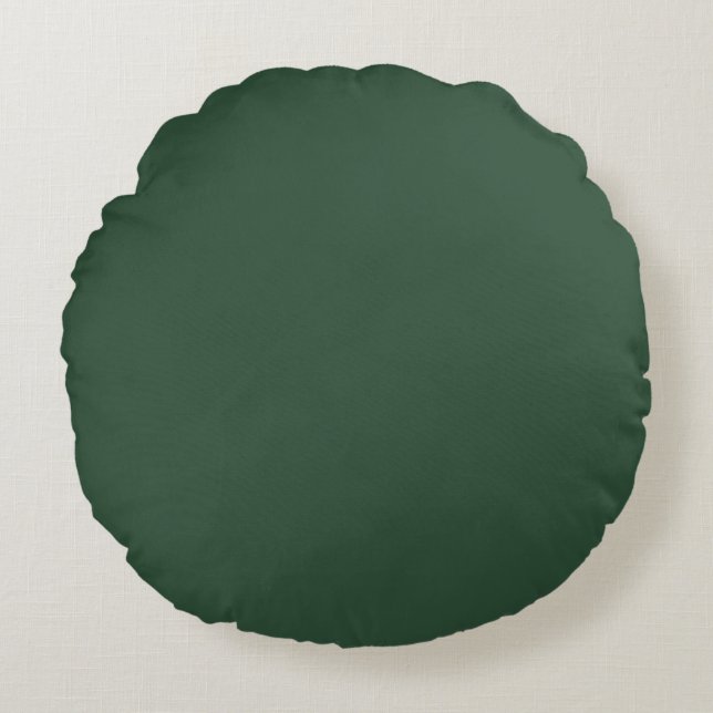 Pine Green Rond Kussen (Voorkant)