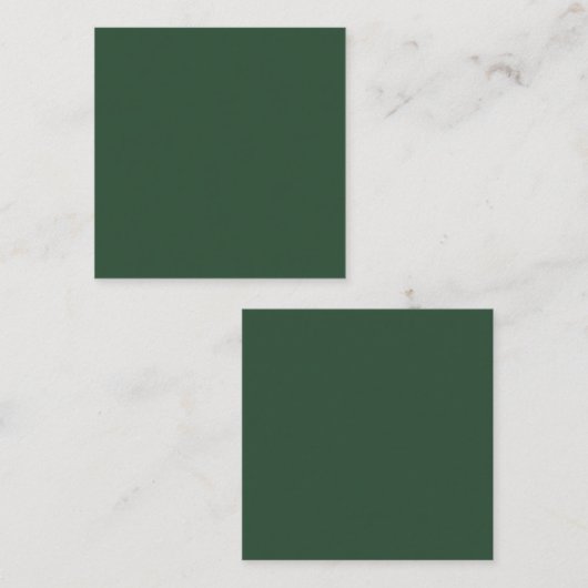 Pine Green Vierkante Visitekaartje (Voorkant / Achterkant)