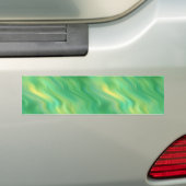 Pine Green Wavy Texture Bumpersticker (Op auto)