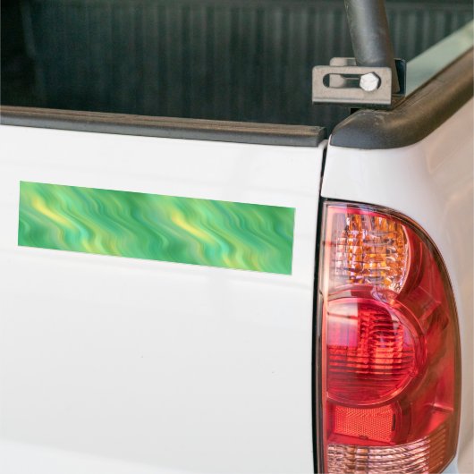 Pine Green Wavy Texture Bumpersticker (Op Truck)