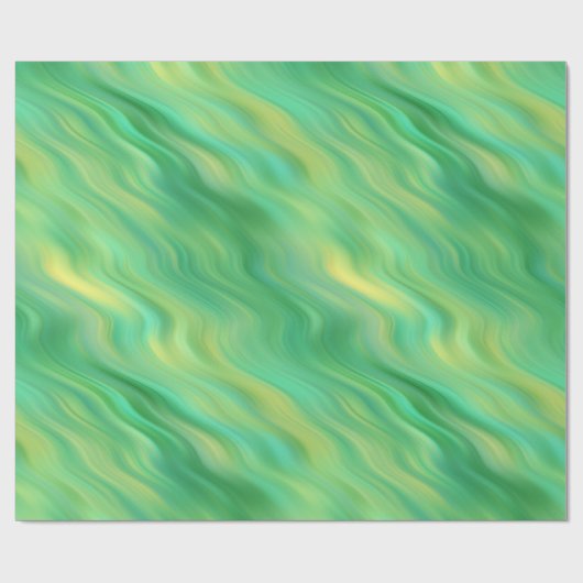 Pine Green Wavy Texture Cadeaupapier (Vlak)
