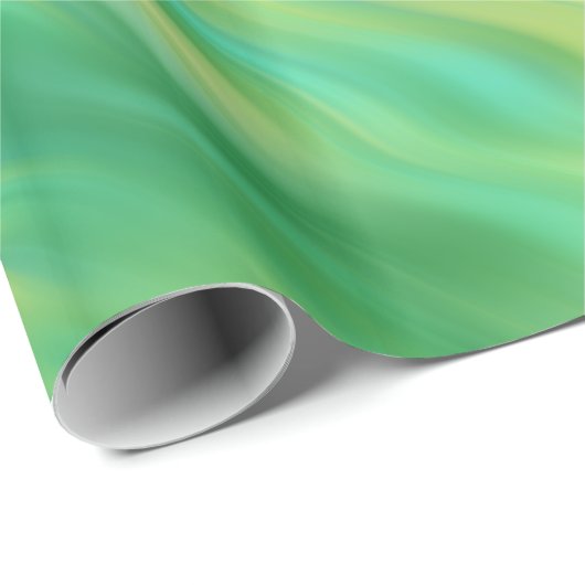 Pine Green Wavy Texture Cadeaupapier (Rol Hoek)