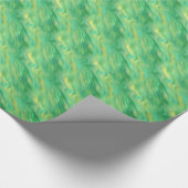 Pine Green Wavy Texture Cadeaupapier (Hoek)