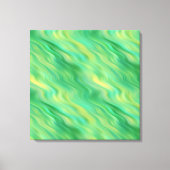 Pine Green Wavy Texture Canvas Afdruk (Voorkant)