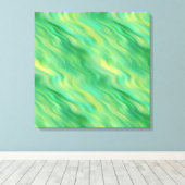 Pine Green Wavy Texture Canvas Afdruk (Insitu (Houten vloer))