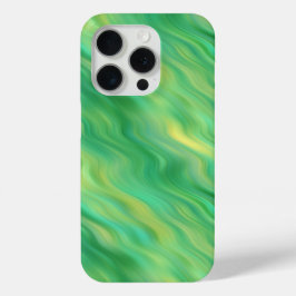 Pine Green Wavy Texture iPhone 15 Pro Case