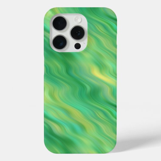 Pine Green Wavy Texture Case-Mate iPhone Case (Achterkant)