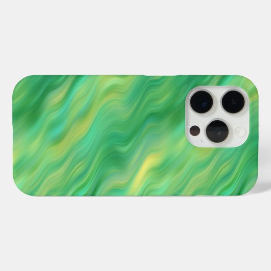 Pine Green Wavy Texture Case-Mate iPhone Case (Achterkant (horizontaal))