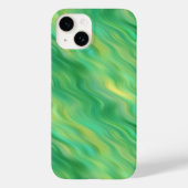Pine Green Wavy Texture Case-Mate iPhone Case (Achterkant)