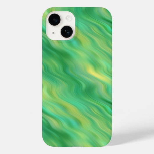 Pine Green Wavy Texture Case-Mate iPhone Case (Achterkant)