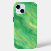 Pine Green Wavy Texture Case-Mate iPhone Case (Achterkant)